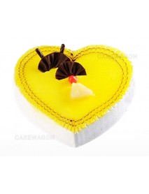 Pineapple heart Cake